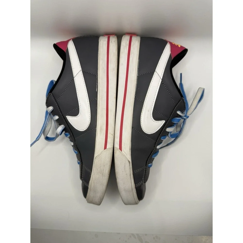 Nike Sweet Classic Blue Leather Sneakers Casual Low Shoes Women's Size 8.5 #8